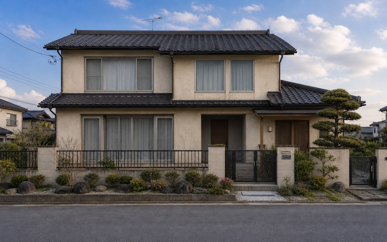 外壁塗装の施工前の住まいの外観