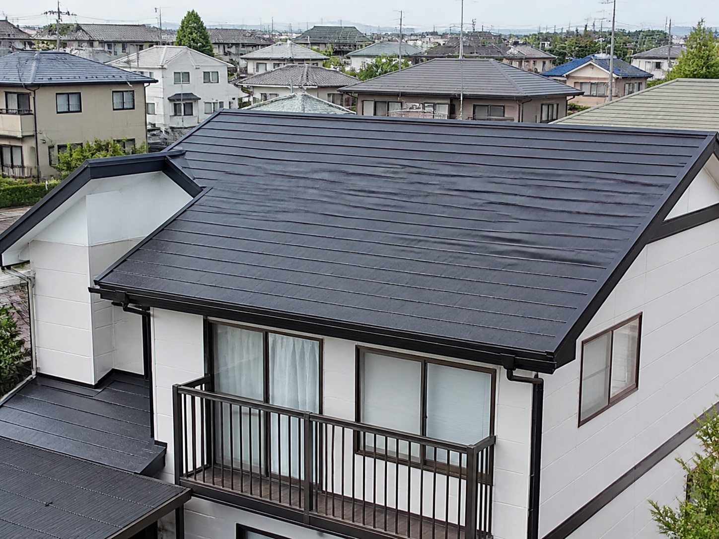 屋根塗装後