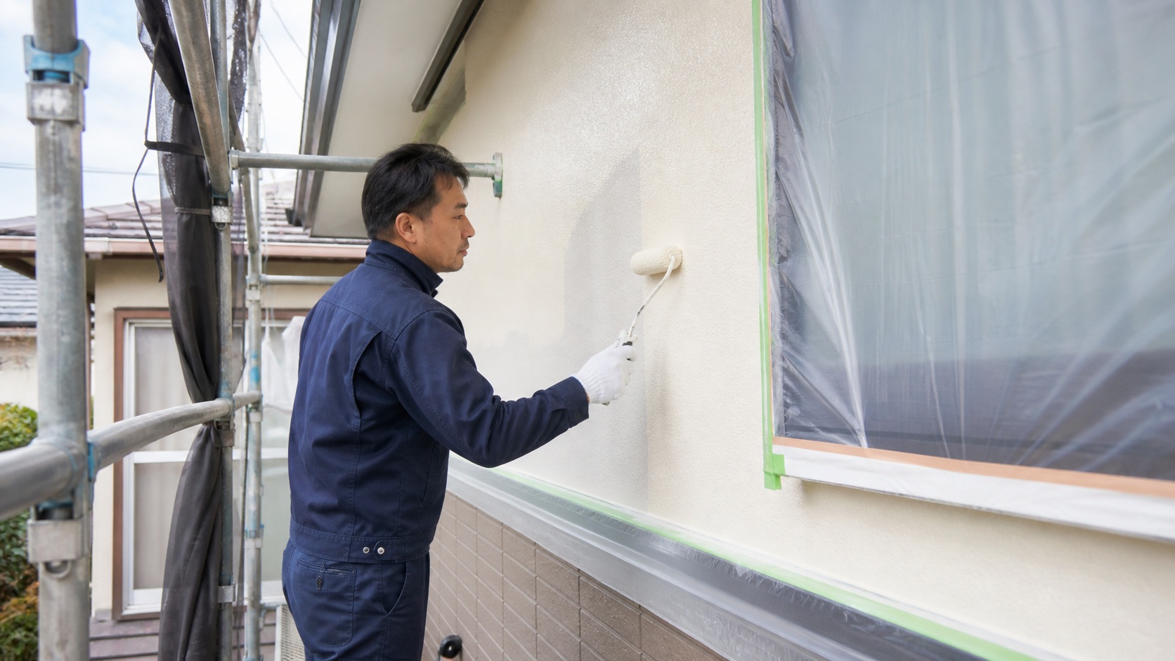 外壁塗装の施工